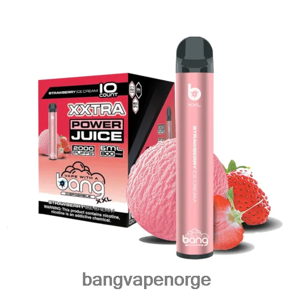 Vape Gang Oslo - Bang Vape XXL 2000 drag 2B260F23 jordbær iskrem