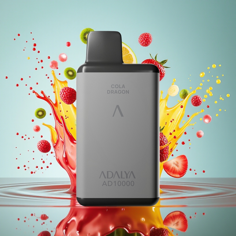 Adalya AD 10000 Puffs Norge Engros Engangs Vape Kaktus Splash – Grå romfarge, 14 ml, 2% nikotin, USB-C-lading