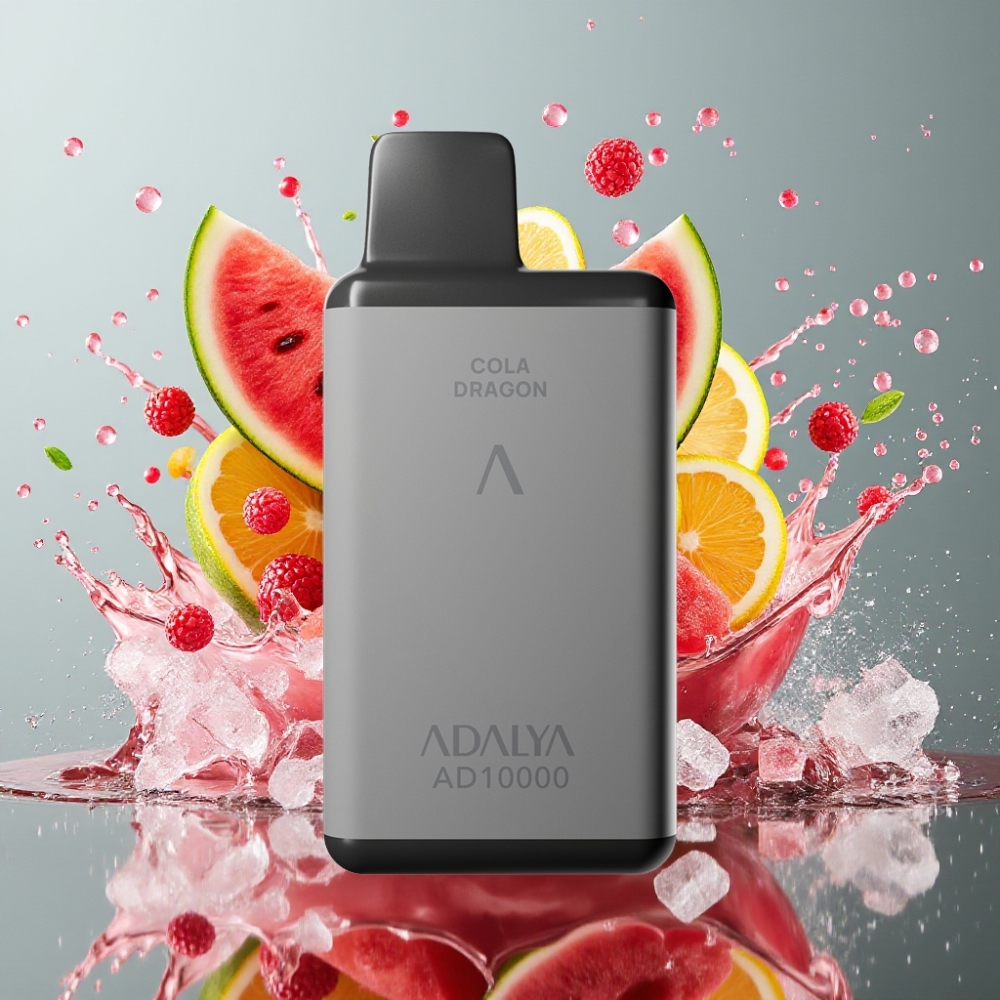 Adalya AD 10000 Puffs Norge Engros Engangs Vape Vannmelon Is – 14 ml, 2% Nikotin, 650 mAh, USB-C