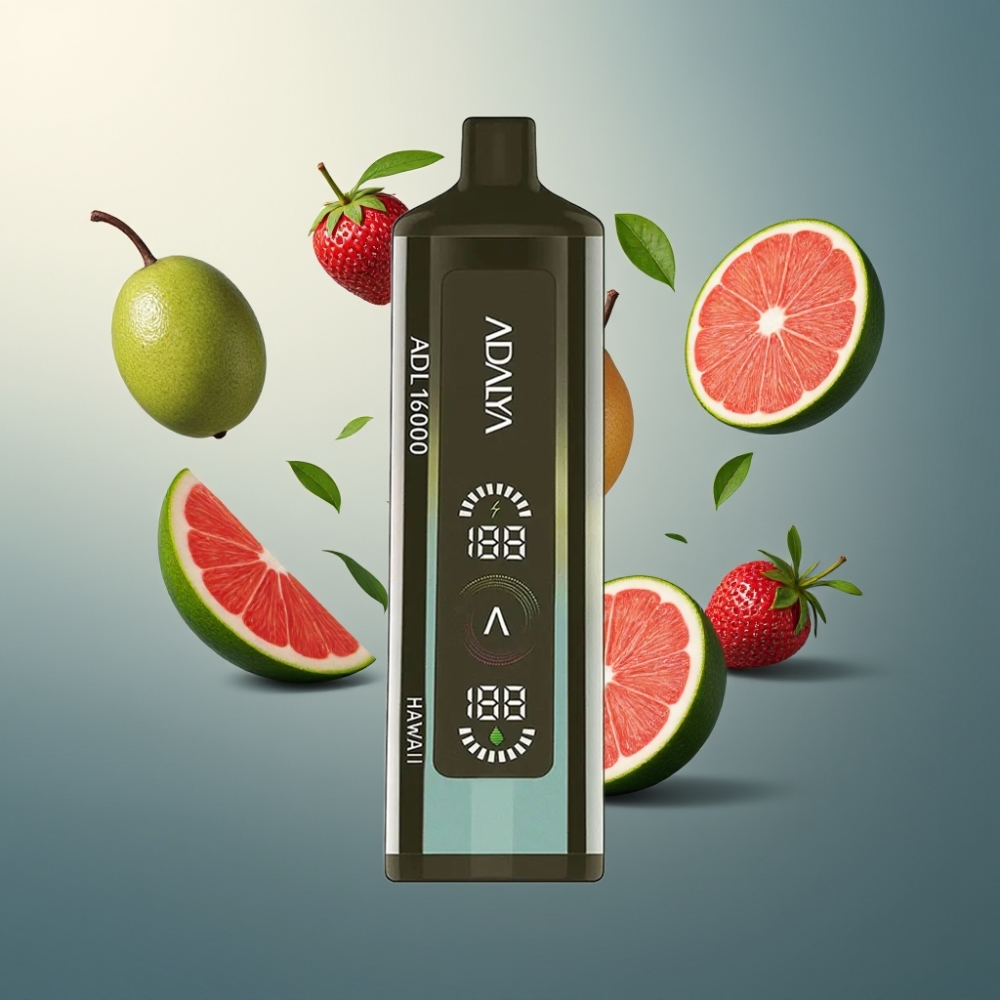 Adalya ADL 16000 PRO Puffs Vape til Engangsbruk Norge Engros – 16 000 puffs, Smart Mesh Coil, Digital skjerm, USB-C lading, 2% nikotin