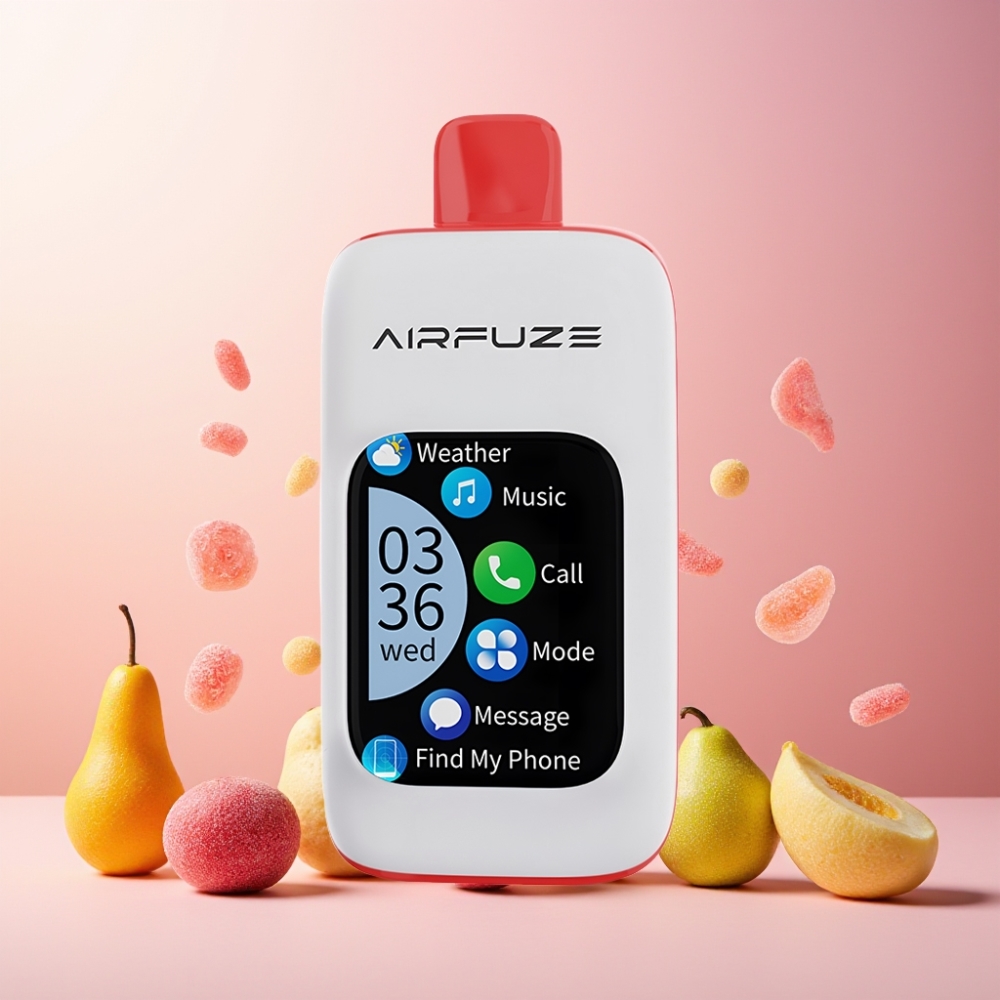 AirFuze Smart Norge Engros 30000 Puffs Vape til engangsbruk Sur Gummy 5% Nikotin 900mAh Type-C 50x25x104.9mm