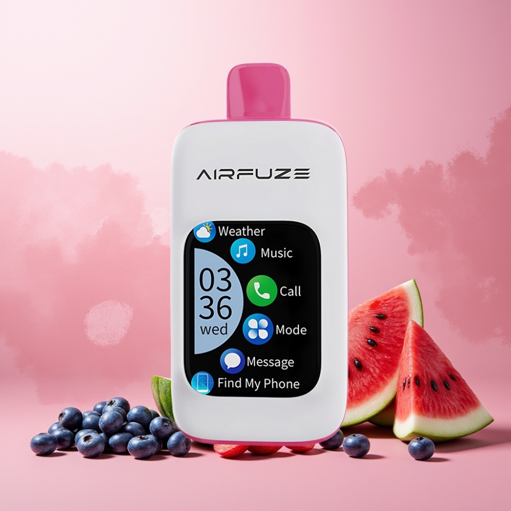 AirFuze Smart Pro 40000 Puffs Norge Engros – Blåbær/Vannmelon – 20ML E-væske, 900mAh Batteri, 2%/5% Nikotin – 10pk Displayboks