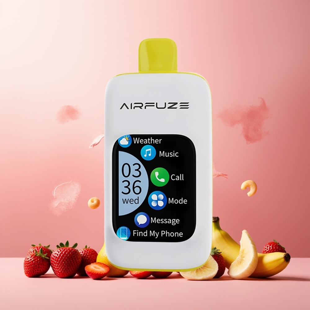 AirFuze Smart Pro 40000 Puffs Norge Engros – Jordbær Banan – 900mAh Rechargeable – 20ML E-liquid – 2%, 5% Nikotin – 10 stk i displayboks