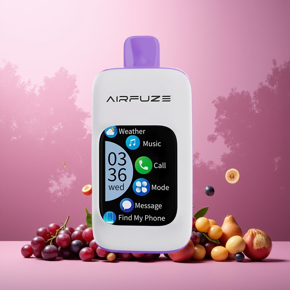 AirFuze Smart Pro 40000 Puffs Norge Engros Vape til engangsbruk Druesmakt 900mAh Rechargeable 20ML 2%/5% Nikotin