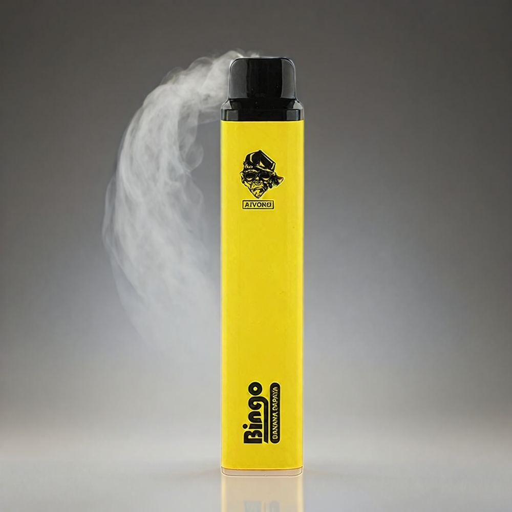 Aivono AIM BINGO 4000 Puffs Norge engros – 1000mAh, 10 mL, 0%/2%/5% Nikotin – Banan Papaya