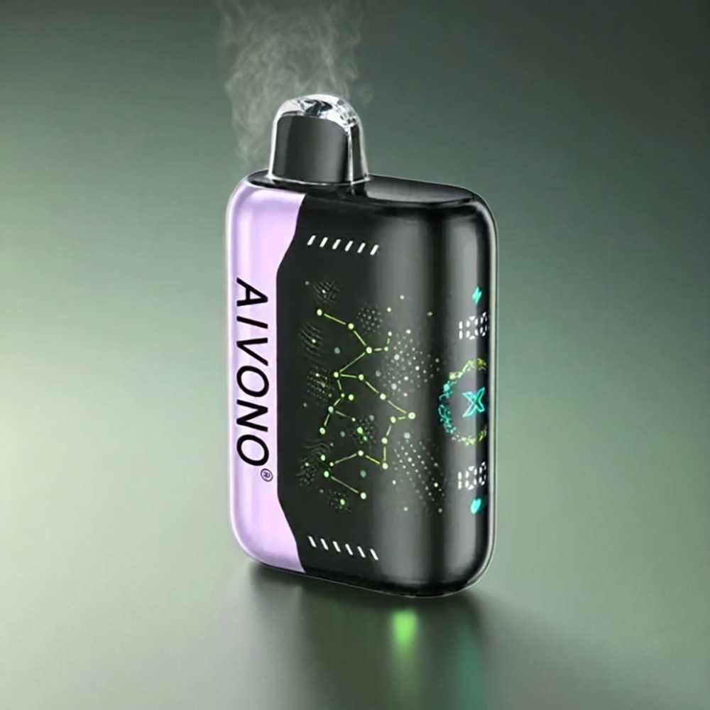 Aivono AIM BOOM 25000 Puffs Norge Engros med Grønt Eple og Drue, 650mAh, Type-C, 0-5% Nikotin