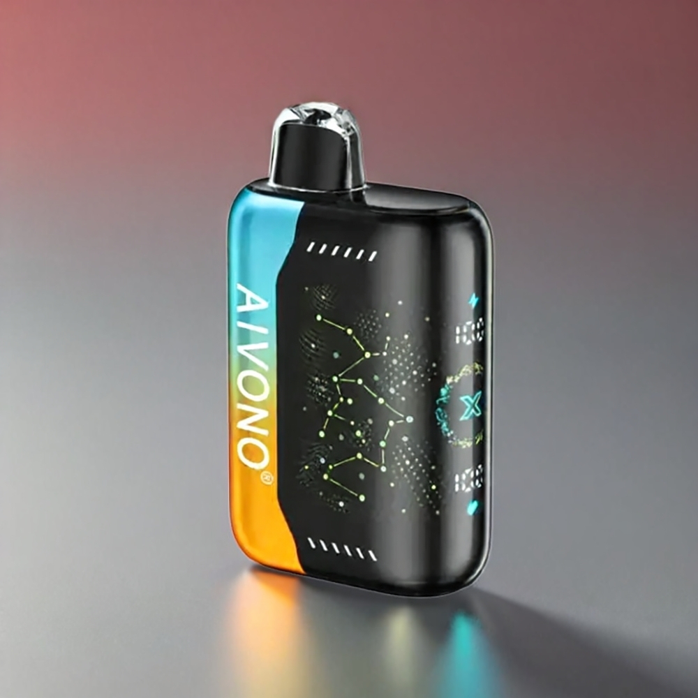 Aivono AIM BOOM Norge engros 25000 Puffs 28ml E-Liquid 650mAh Type-C Bringebær Fersken Lime