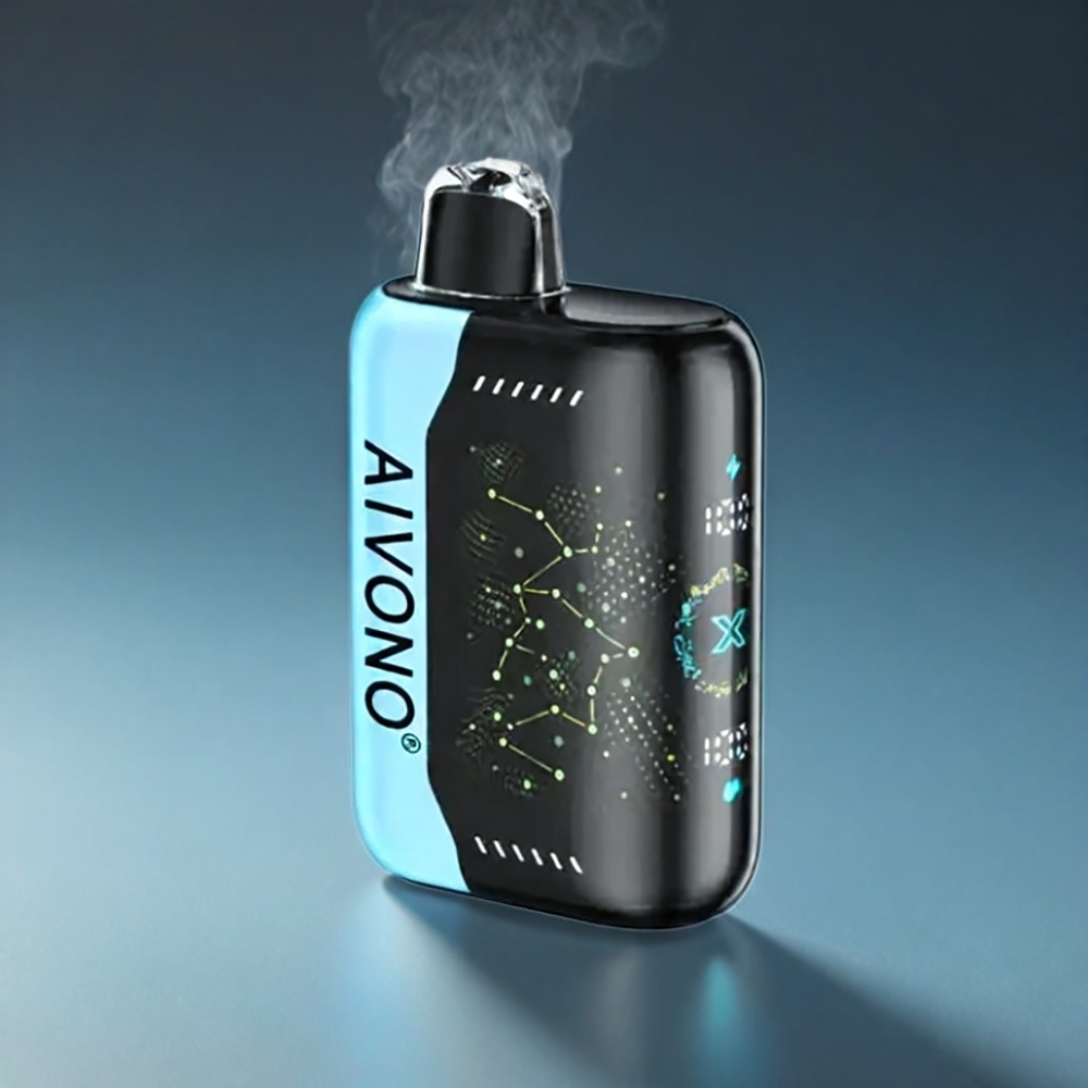 Aivono AIM BOOM Norge engros 25000 Puffs 5% Nikotin Blå Bringebær Is Type-C Lading 650mAh Batteri