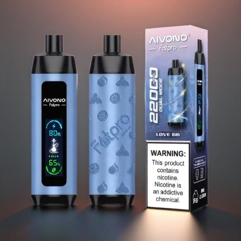 Aivono AIM FATPRO Norge Engros 22000 Puffs 28ml 10 Smaker 0-5% Nikotin 600mAh 0.6ohm Mesh Coil