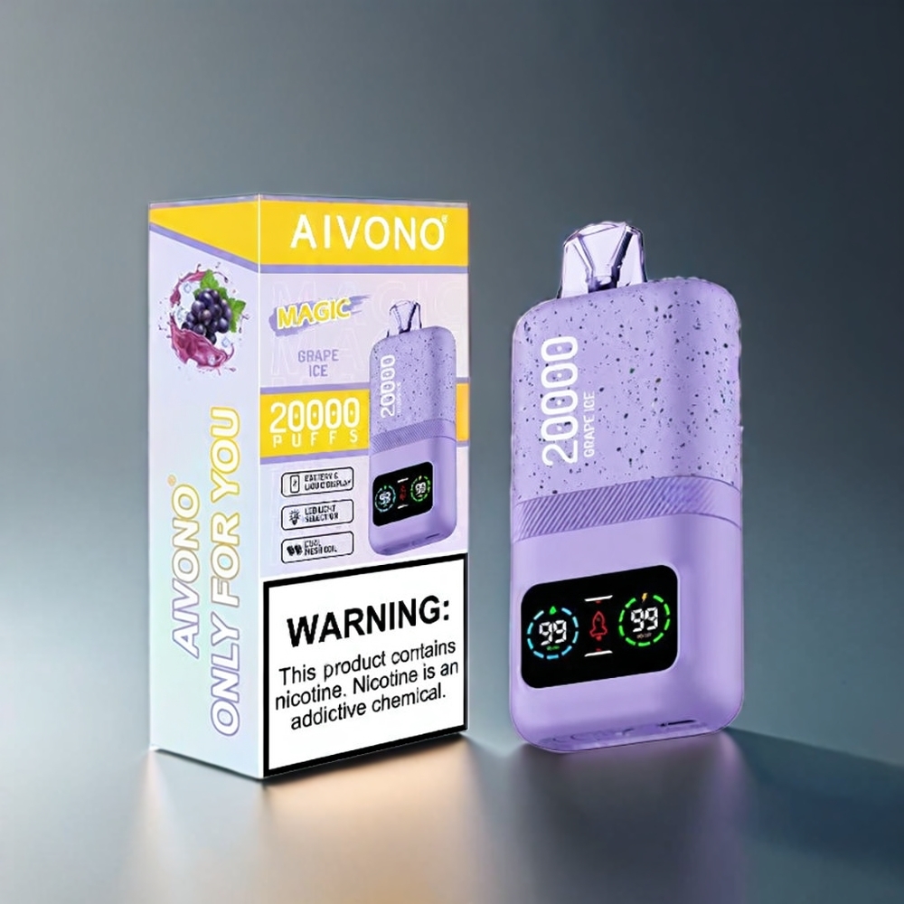 Aivono AIM MAGIC 20000 Puffs Norge Engros – 26ml E-liquid, 0-5% Nikotin, 600mAh Type-C, 10 Smaker, Drueis