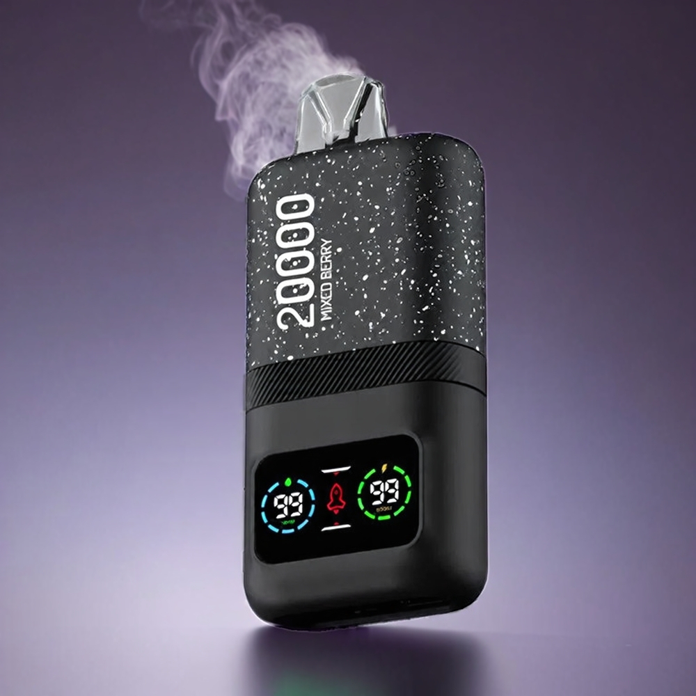 Aivono AIM MAGIC 20000 Puffs Norge Engros – Blandet Bær – 26ml E-væske – 0%-5% Nikotin – LCD Skjerm – Type-C