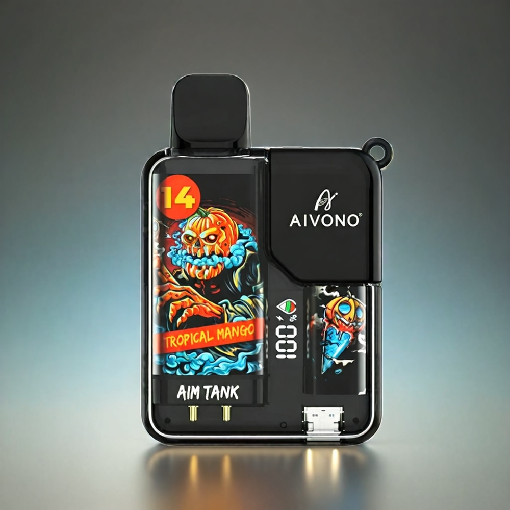 Aivono AIM-TANK 9500 Puffs Norge Engros med 18ml E-væske og 650mAh Batteri - Tropisk Mango