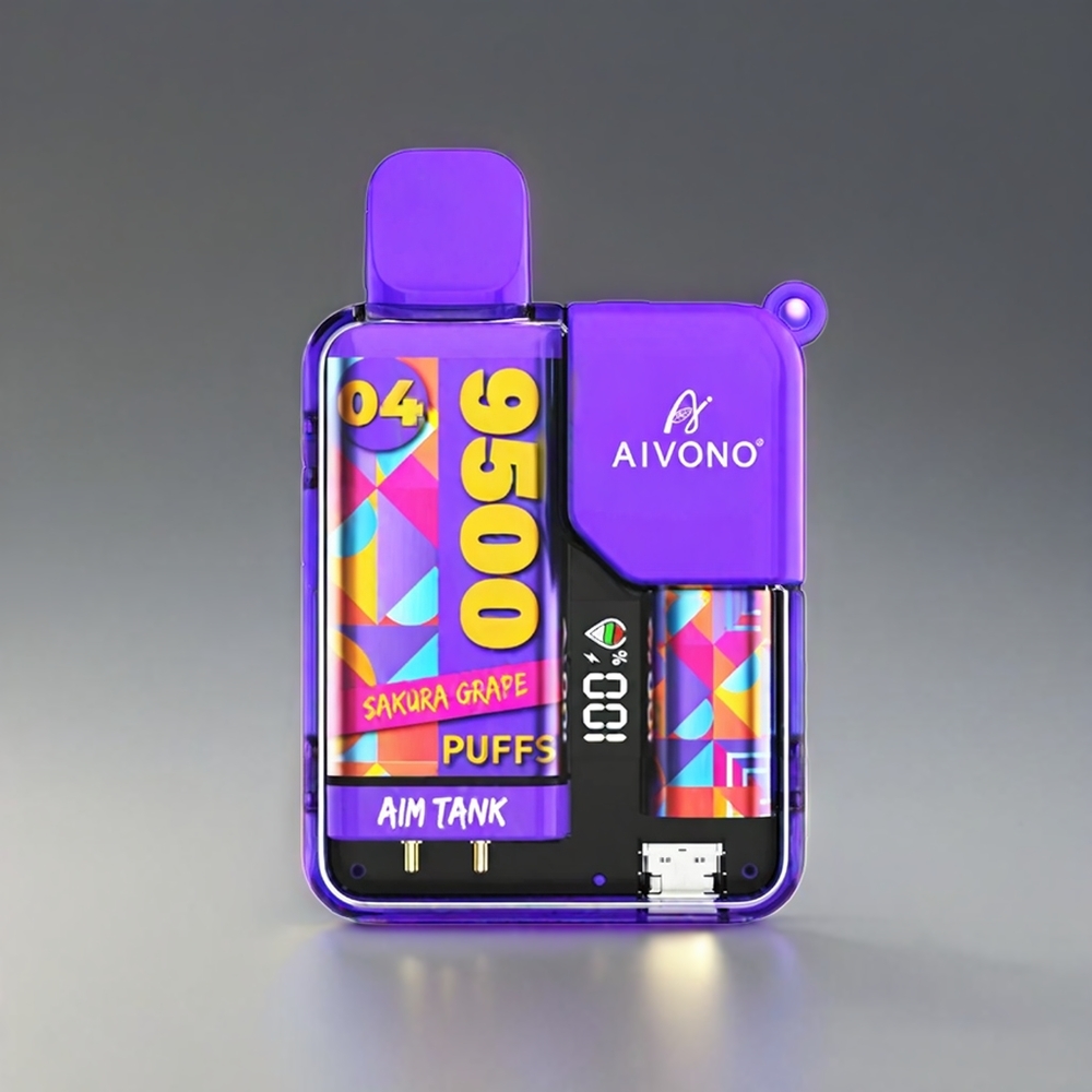Aivono AIM-TANK Norge engros 9500 Puffs 18ml 650mAh LCD Sakura Drue