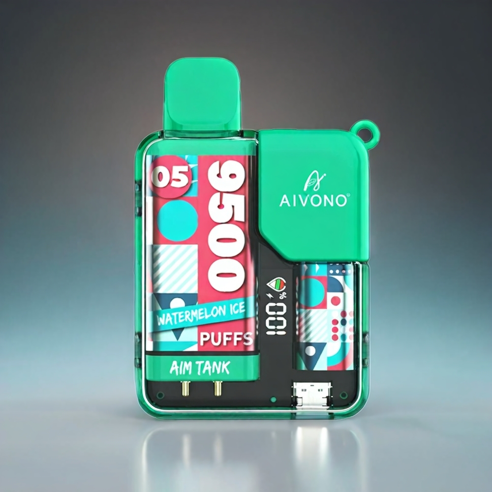 Aivono AIM-TANK Norge engros 9500 Puffs Vannmelon Is 18ml 650mAh LCD 1.2ohm Mesh Coil