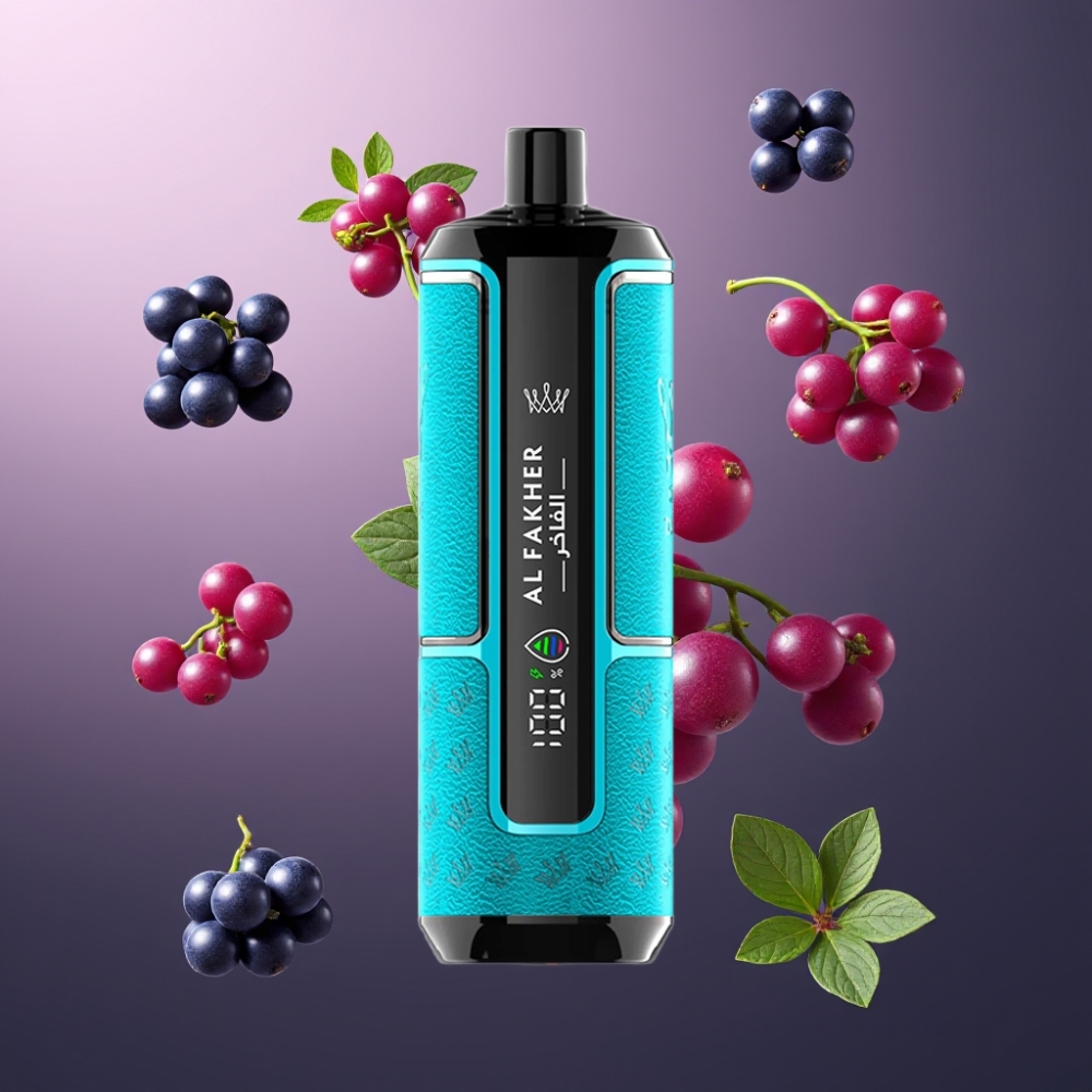 Al Fakher Crown Bar 15K Hypermax Norge Engros Vape til Engangsbruk Kit 22ml 15000 Puffs 6mg Nikotin Svartsolbær Mynte