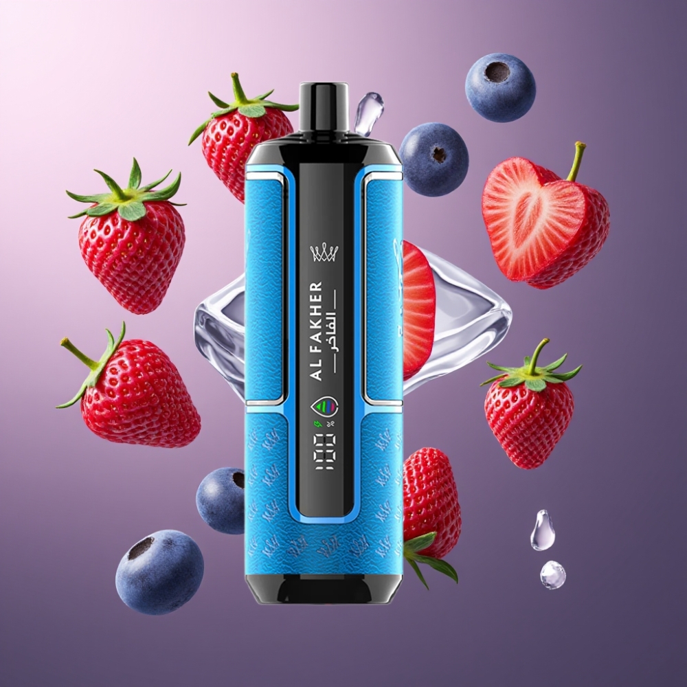 Al Fakher Crown Bar 15K Hypermax Norge Engros Vape til Engangsbruk Kit Bær Is – 22ml, 15 000 Puff, 600mAh, Type-C, 6mg Nikotin
