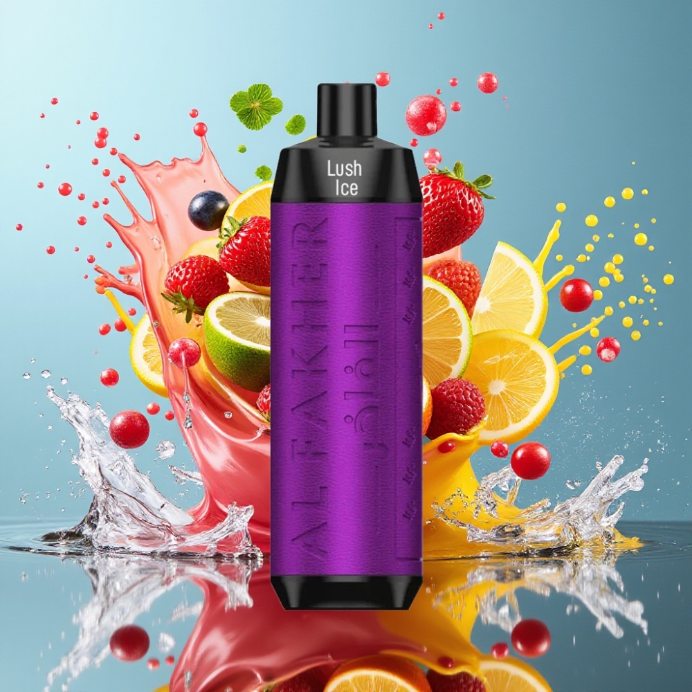 Al Fakher Crown Bar 8000 Crystal Norge Engros Engangs Vape Iskald Lystig – 18ml e-Liquid, 5mg Nikotin, 8000 Puff, USB Type-C Lading
