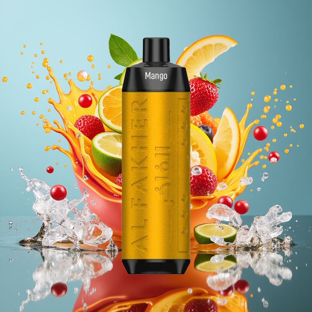 Al Fakher Crown Bar 8000 Crystal Norge Engros Engangs Vape Mango Is 600mAh 18ml 5mg 8000 Puffs