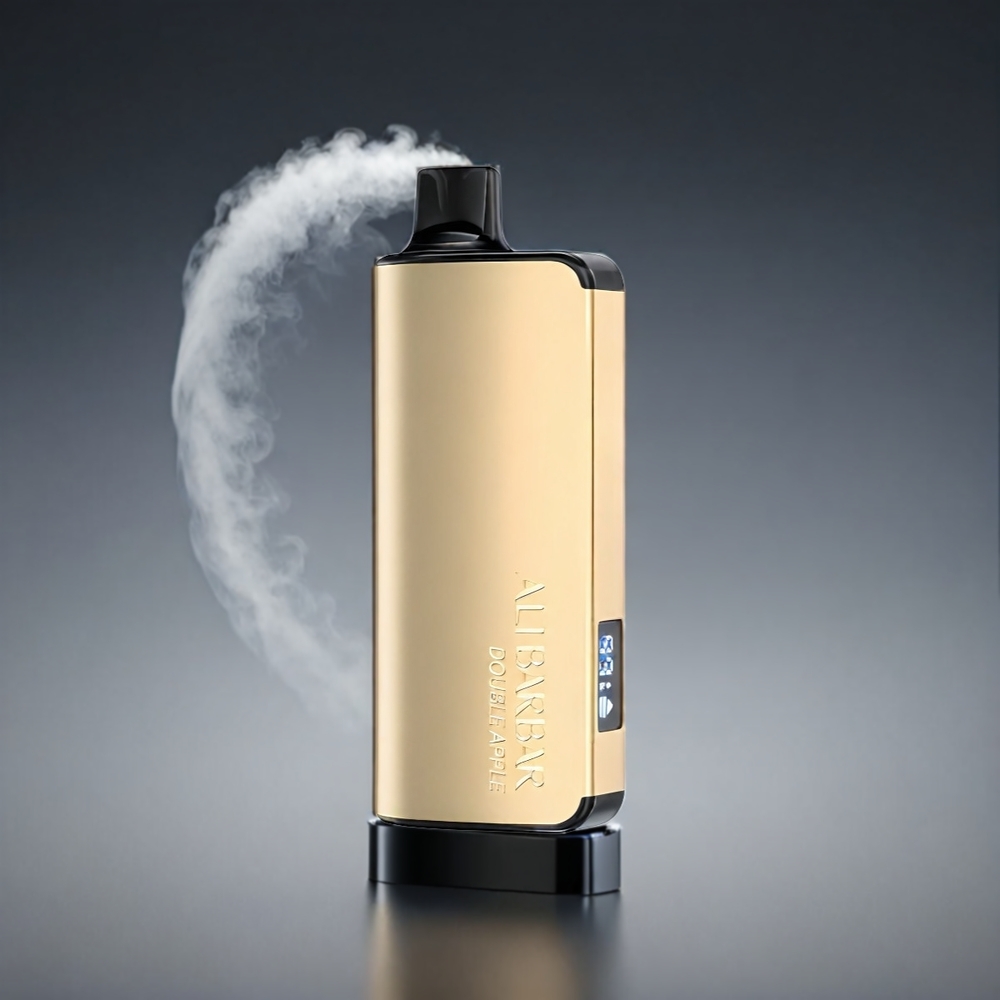 Alibarbar Ingot 9000 Puffs Norge Engros Vape Dobbel Eple – 22ml E-liquid, 2350mAh Batteri, LED Skjerm