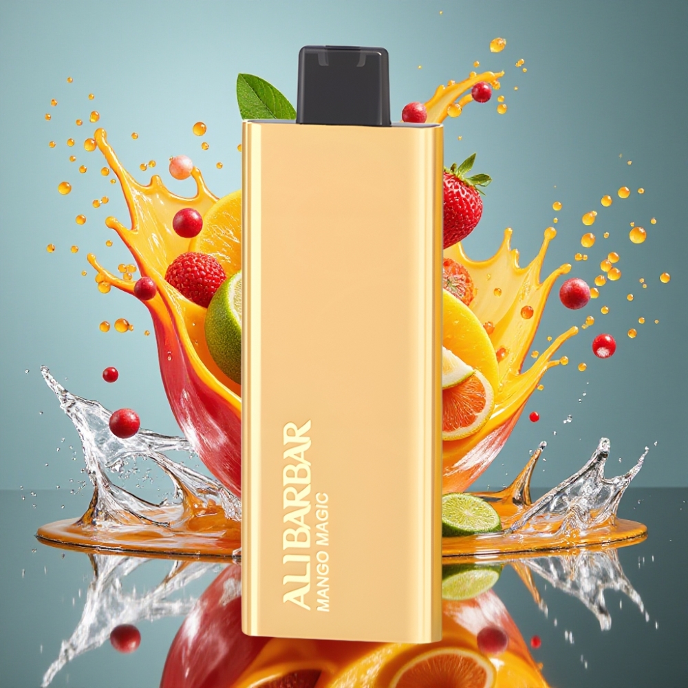 Alibarbar Pandora 7000 Puffs Engangs Vape Mango Magi Norge Engros – 17 ml, 1.0 Ohm, 18 Smaker