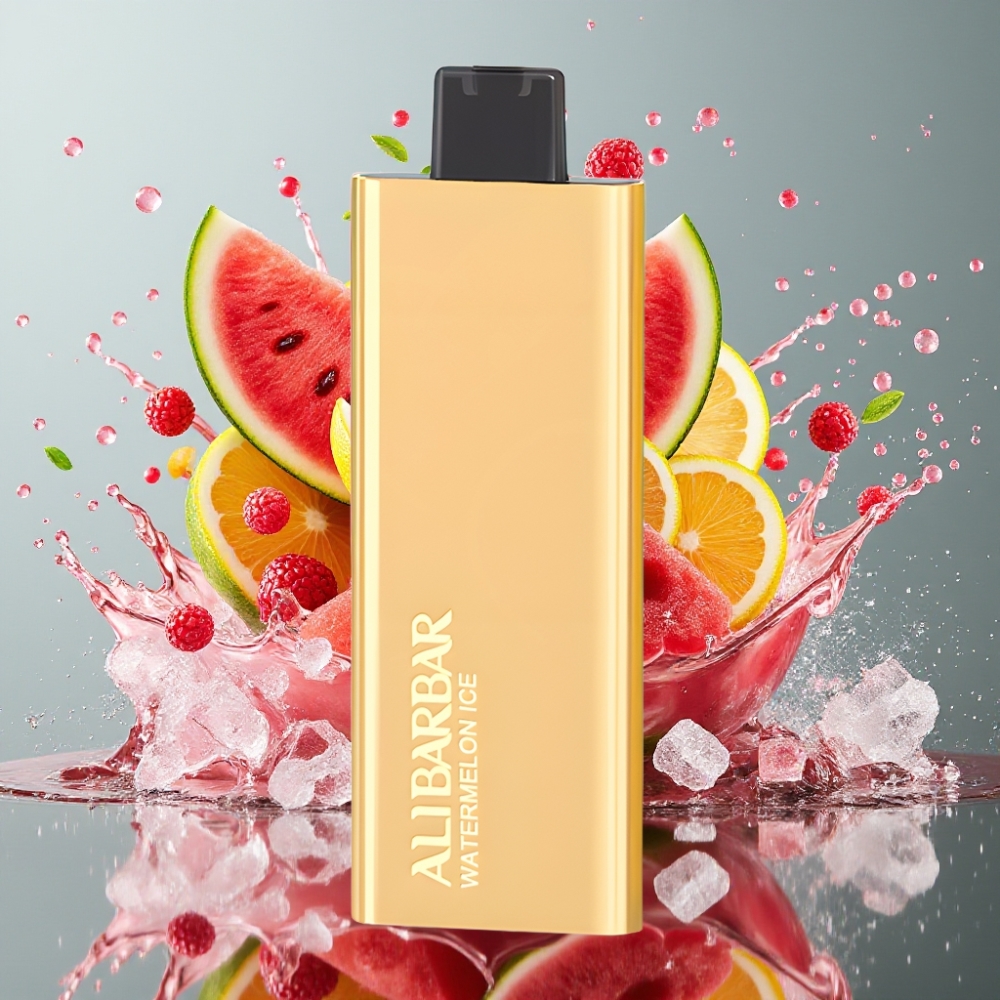 Alibarbar Pandora 7000 Puffs Engangs Vape Norge Engros - 17 ml, 1.0 Ohm, 18 Smaker, Vannmelon Is