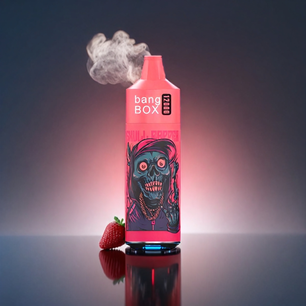 Bang Box 12000 Puffs Norge Engros – Jordbærjuice – 23ML Liquid, 650mAh Batteri, TYPE-C Lading, Nikotinsalt 0%-5%