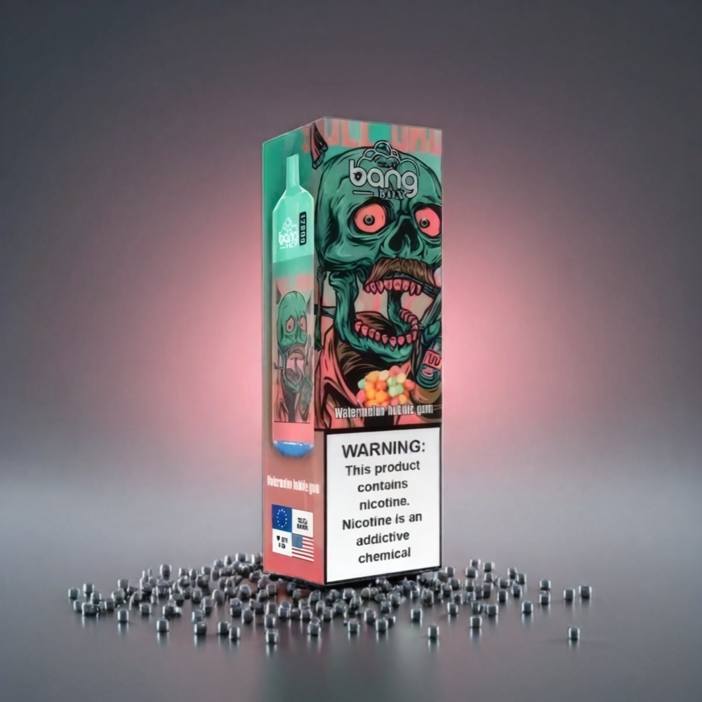 Bang Box 12000 Puffs Norge Engros Vannmelon Tyggegummi – 23ML Liquid, 650mAh, Type-C, 0%-5% Salt Nic