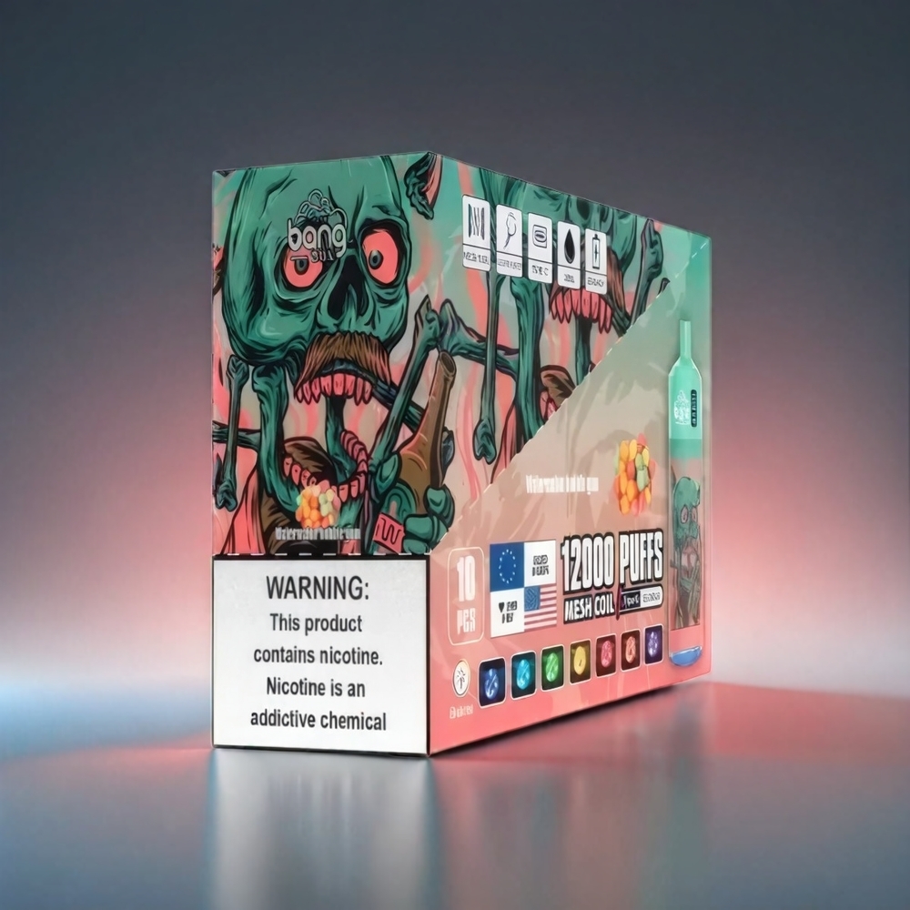 Bang Box 12000 Puffs Norge Engros Vannmelon Tyggegummi – 23ML Liquid, 650mAh, Type-C, 0%-5% Salt Nic