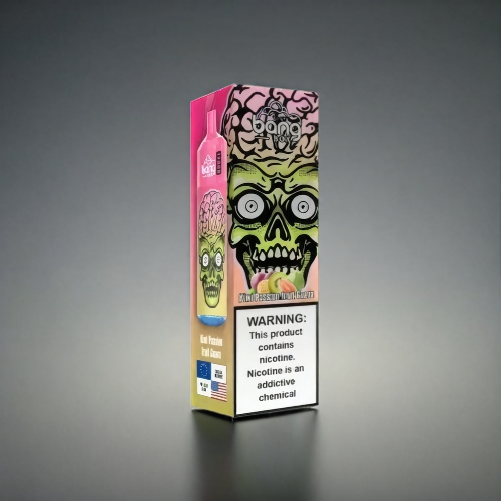 Bang Box 12000 Puffs Norge Engros Vape Kiwi Pasjonsfrukt Guava – 23ML Liquid, 650mAh Battery, TYPE-C