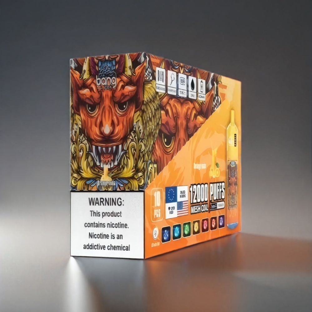 Norge Engros Bang Box 12000 Puffs Vape Appelsin Brus – 23ML Liquid, 650mAh Battery, TYPE-C, 0%-5% Salt Nic