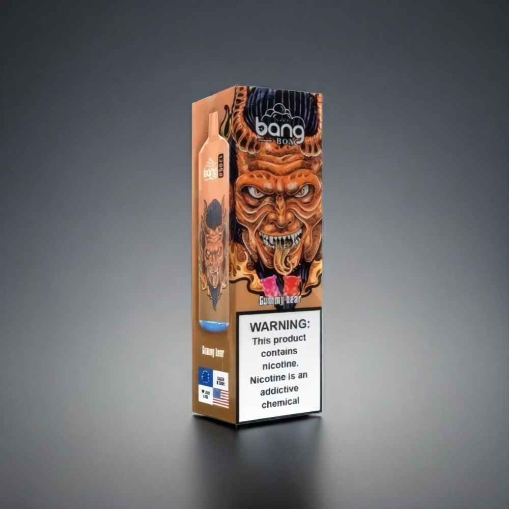 Norge engros Bang Box 12000 Puffs Vape Gummy Bear 23ML 650mAh Type-C 5V 1A PC Salt Nic 0%-2%-3%-5% 1 box 10 pcs
