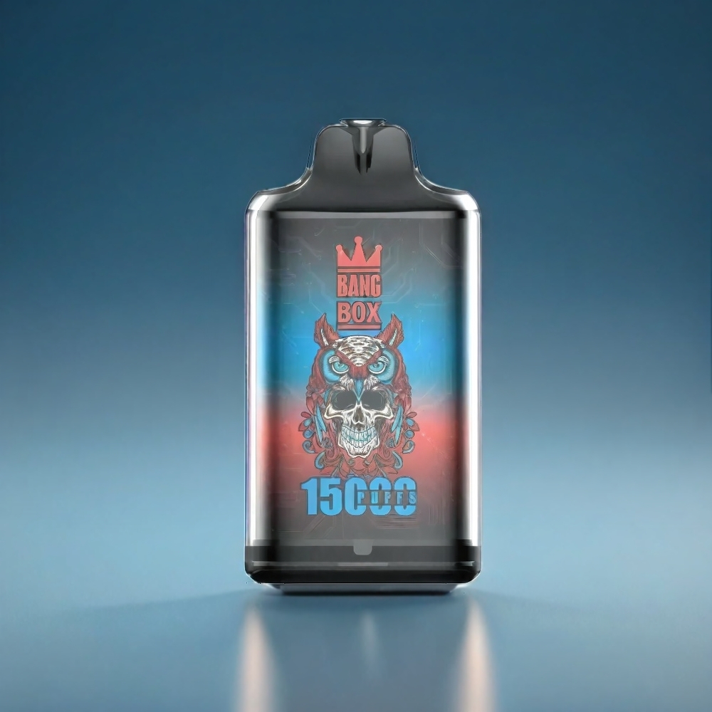Bang Box 15000 Puffs Norge Engros – Blå Bringebær Is – 23ml E-væske, 0%/2%/3%/5% Nikotin, 650mAh Batteri, TYPE-C Lading – 1 eske 10 stk
