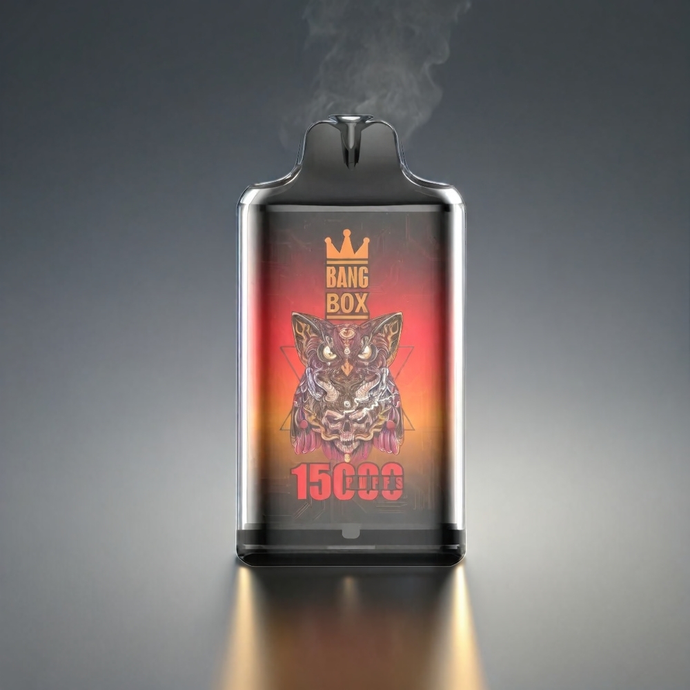 Bang Box 15000 Puffs Norge Engros Vape Jordbær Mango 23ml E-væske, 650mAh Batteri, Type-C, 10 stk per eske