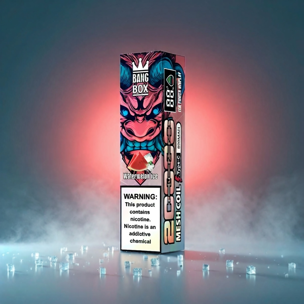 Norge engros Bang Box 20000 Puffs Vannmelon Is 0% 2% 3% 5% Nikotin 35ml E-Væske 850mah Oppladbar Mesh Coil