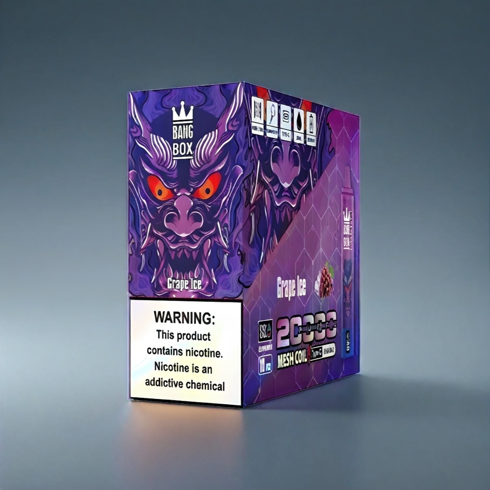 Norge engros Bang Box 20000 Puffs Vape Druer Is 0% 2% 3% 5% Nikotin 35ml 850mAh Mesh Coil Smart Skjerm 12 Smaker