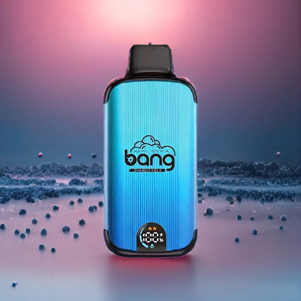 Bang 20000 Puffs Norge Engros Engangs vape Blåbær Is med 13400 Battery og Type-C Lading