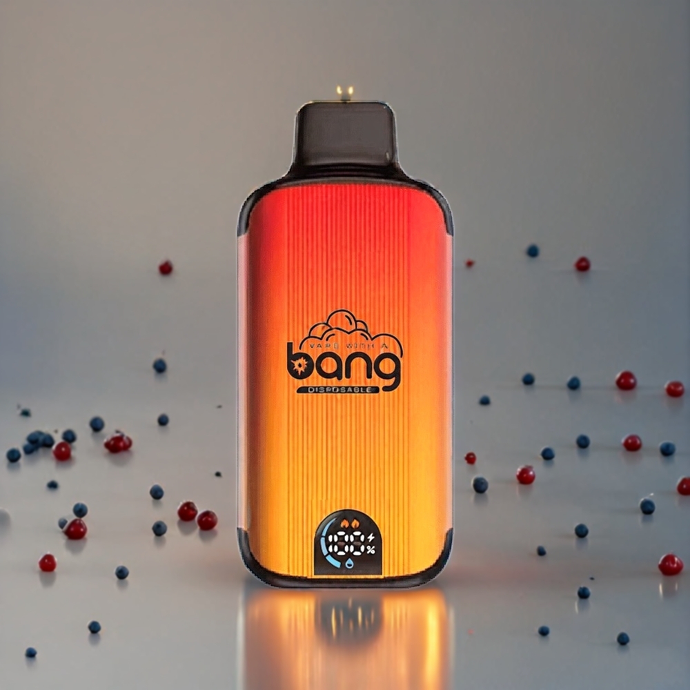 Bang 20000 Puffs Norge Engros Engangs vape Blåbær Vannmelon med 13400 Batteri, Type-C Lading og Smart Skjerm