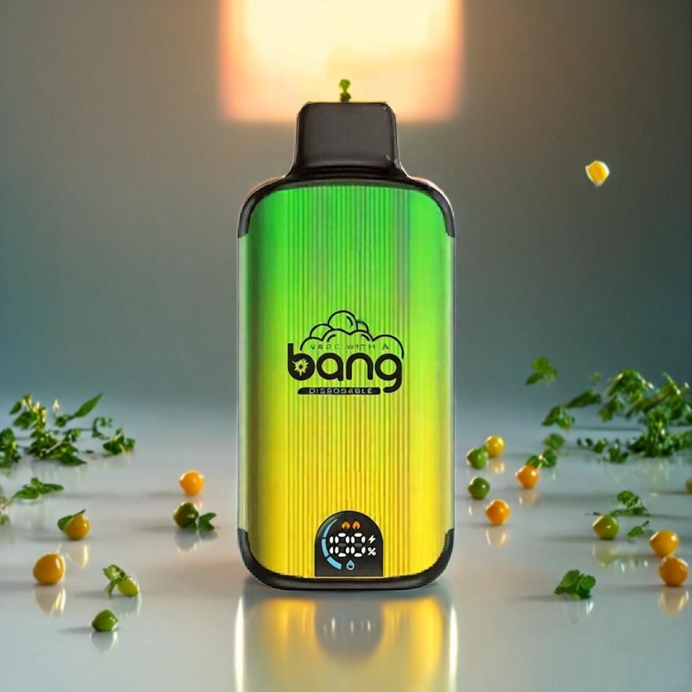 Bang 20000 Puffs Norge Engros Engangs vape Mint med 13400 Battery, Type-C Lading og Smart Skjerm