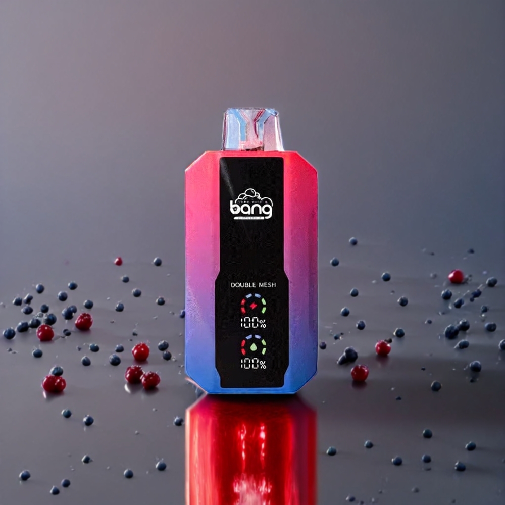 Bang 25000 Puffs Norge Engros Engangs vape Blåbær Bringebær 30ml 650mAh Type-C