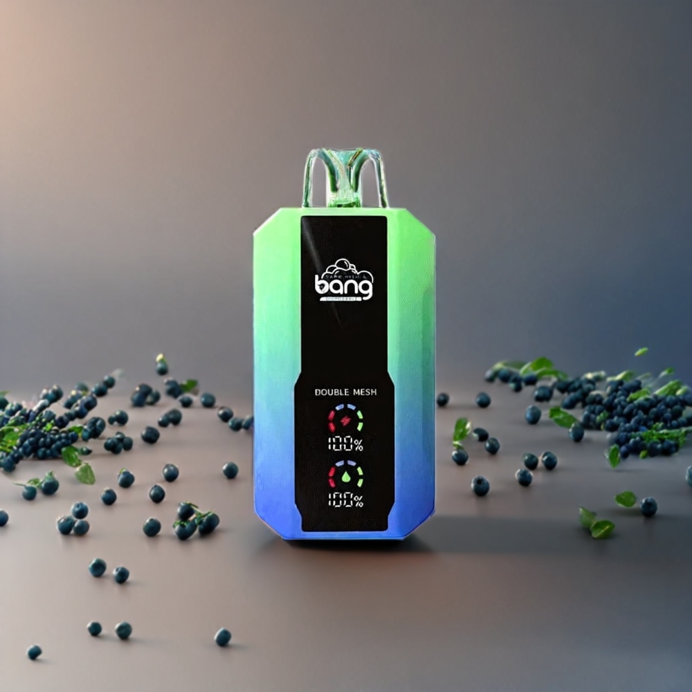 Bang 25000 Puffs Norge Engros Engangs vape Blåbærmynte – 650mAh Batteri, 30ml E-væske, Type-C Lading