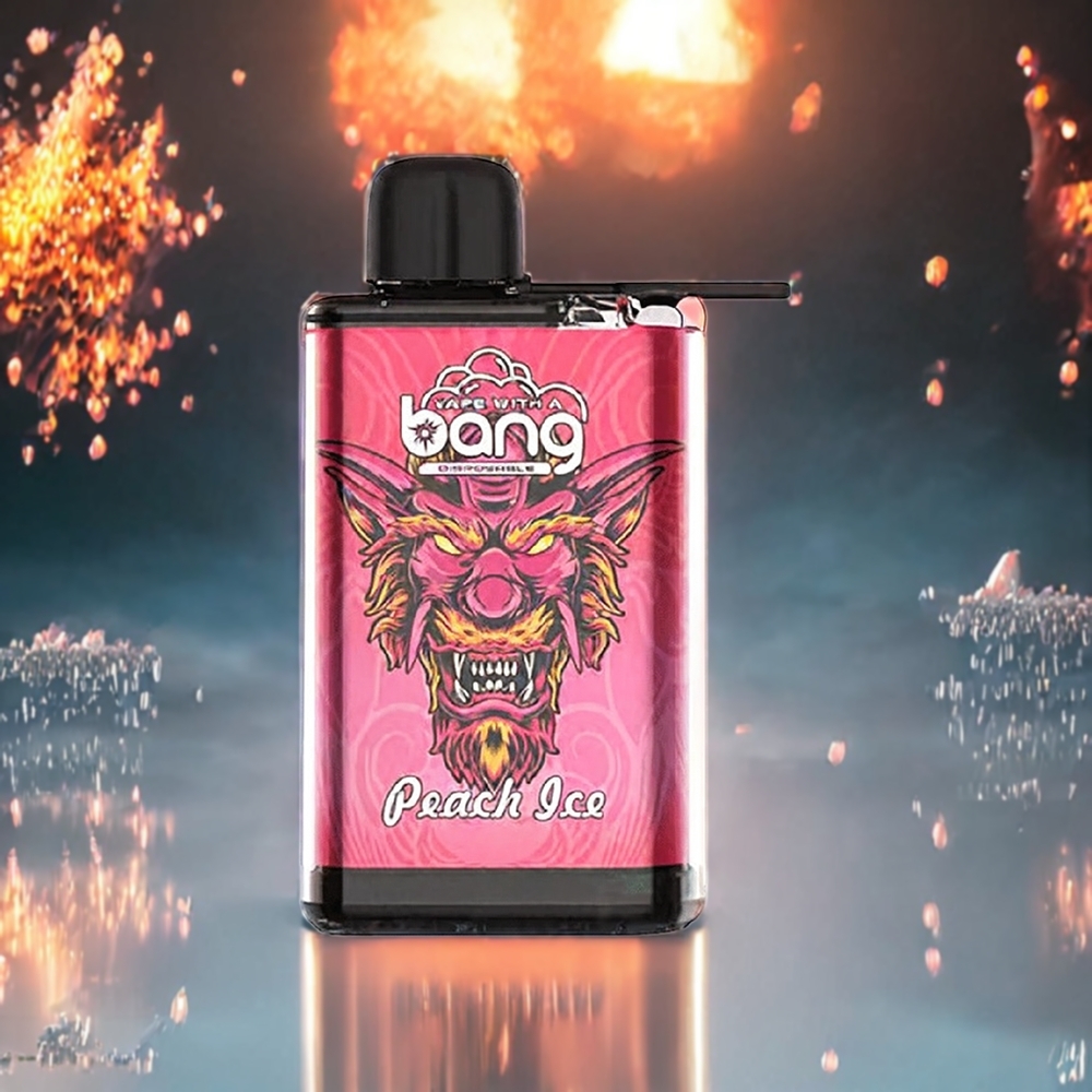 Bang 28000 Puffs Engangs vape Norge Engros - 30ml E-liquid, 650mAh Battery, Peach Ice