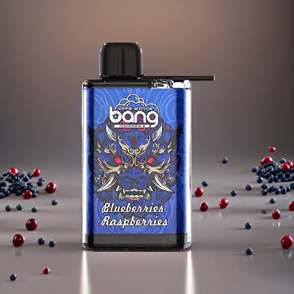 Bang 28000 Puffs Norge Engros Engangs vape Blåbær og Bringebær 30ml 5% Nikotin 650mAh