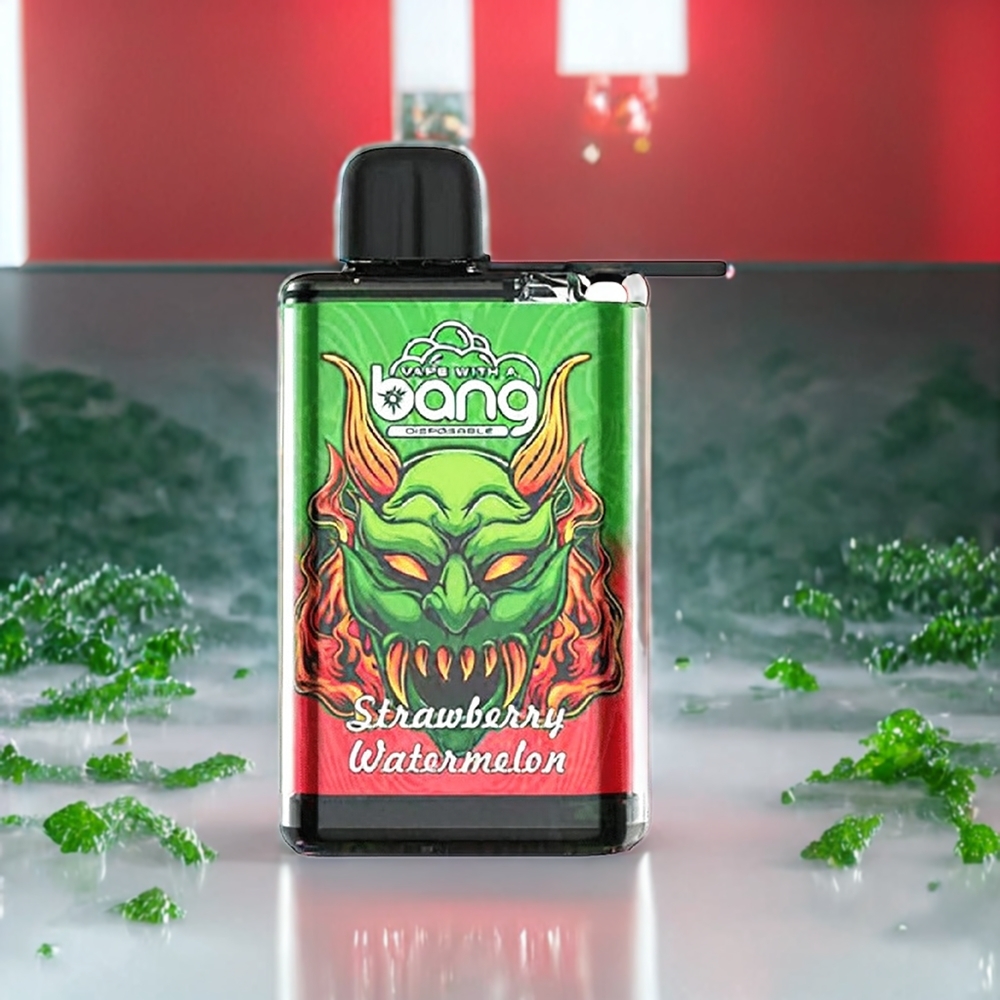 Bang 28000 Puffs Norge Engros Engangs vape Jordbær Vannmelon Is – 650mAh Batteri, 30ml E-væske, 0%/2%/3%/5% Nikotin