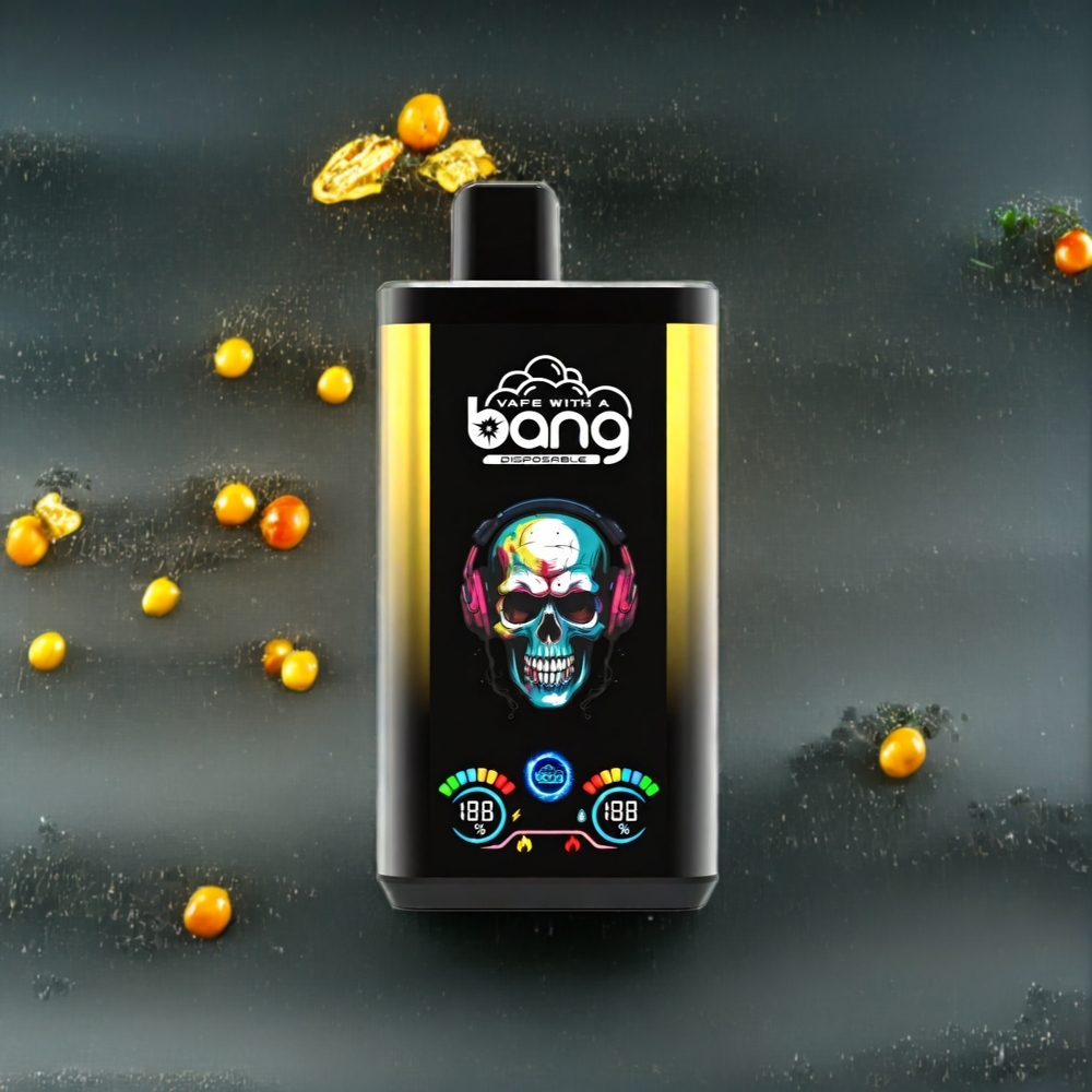Bang 30K Pro 30000 Puffs Norge Engros – 36ml E-Liquid, 550mAh, Dual-Flavor System – Svart Drage Is & Mango Ananas Fersken