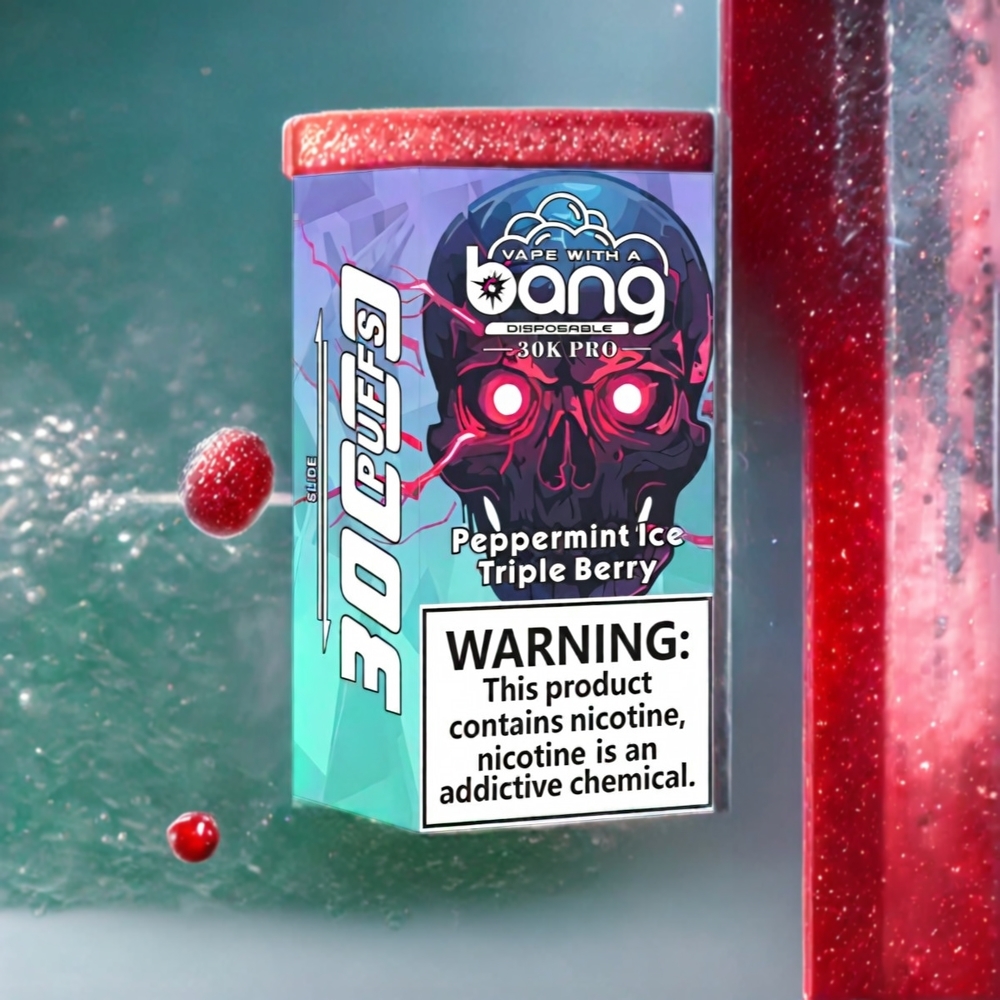 Bang 30K Pro Norge Engros 30000 Puffs Engangs vape Peppermint Is & Triple Bær – 36ml, 550mAh, 0-5% Nikotin, Dual-Flavor System