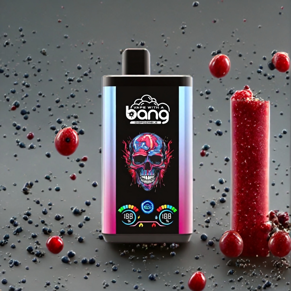 Bang 30K Pro Norge engros 30000 Puffs 36ml Dual-Flavor System Blåbær Kirsebær Tranebær & Vannmelon Berry Boom 0%-5% Nikotin