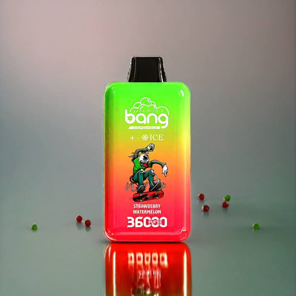 Bang 36000 Ice Level Disposable Device Norge Engros – Jordbær Vannmelon – 36ml E-Liquid, 850 mAh, 36000 Puff