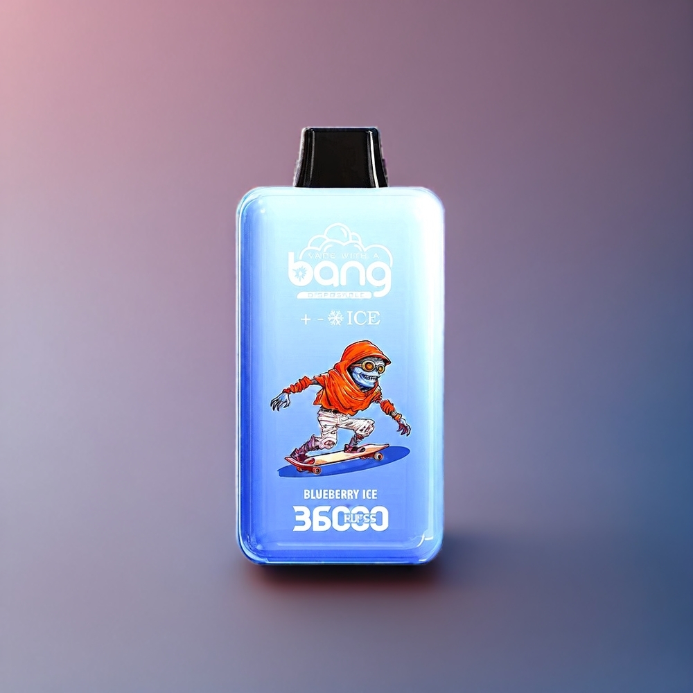 Bang 36000 Ice Level Norge Engros Disposable Device Blåbær Is 36ml 850 mAh