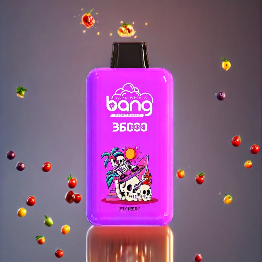 Bang 36000 Power Engangs vape Mix Frukt Norge Engros – 36ml E-Liquid, 36000 Puffs, 850mAh Batteri, 0%/2%/3%/5% Nikotin