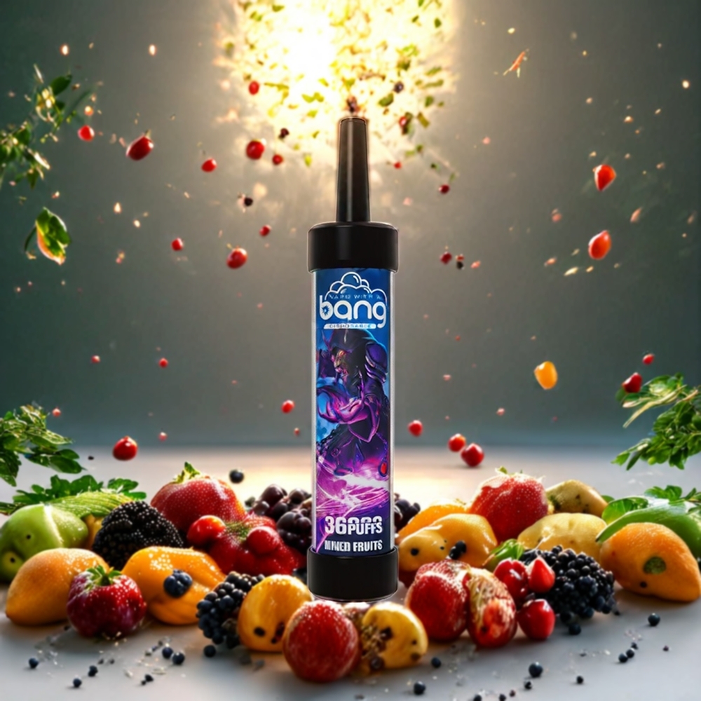 Bang 36000 Puffs Engangs Vape Norge Engros – 40ml Blandede Frukter, 650mAh, 0.60 ohm Mesh Coil